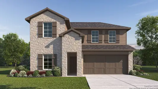 New construction Single-Family house 21214 Watercourse Way, San Antonio, TX 78266 The Mitchell- photo 0