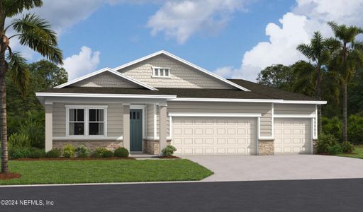 New construction Single-Family house 443 Elm Creek Drive, Saint Augustine, FL 32092 Slate- photo 0