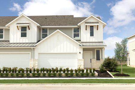 New construction Townhouse house 2577 Jack Nora Way, Round Rock, TX 78665 Andrew Plan- photo 0