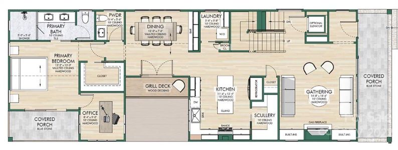 Main level layout