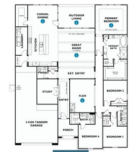 New construction Single-Family house 5223 Aster Ridge Ln., Manvel, TX 77578 Plan 6010 Exterior B- photo 1 1