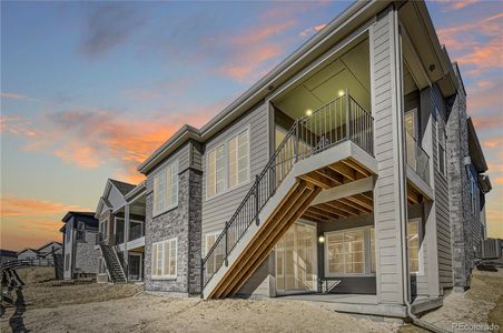 New construction Single-Family house 7134 Canyon Sky Trail, Castle Pines, CO 80108 4084 Legends Exterior Modern Prairie- photo 26 26