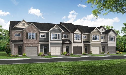 New construction Townhouse house 7048 Fringe Flower Drive, Austell, GA 30168 - photo 0