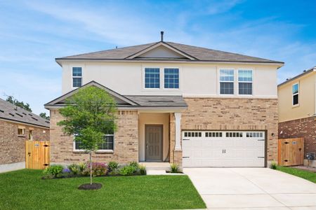 New construction Single-Family house 1320 Acorn Oak Drive, Georgetown, TX 78628 Claiborne- photo 0