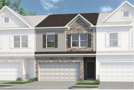 New construction Townhouse house 3870 Pressley Lane, Unit 21, Powder Springs, GA 30127 Ellison II- photo 0