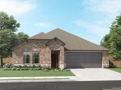 New construction Single-Family house 10655 Yellowtail Blvd, Boerne, TX 78006 The Preston (C403)- photo 0