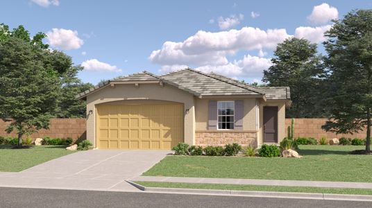 New construction Single-Family house 36385 W Giallo Ln, Maricopa, AZ 85138 Barbaro- photo 1 1