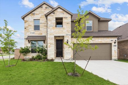 New construction Single-Family house 131 Periwinkle Ln, Bastrop, TX 78602 Premier Series - Rosewood- photo 0 0