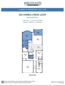 New construction Single-Family house 302 Kimble Creek Loop, Kyle, TX 78640 Bentley Plan- photo 1 1