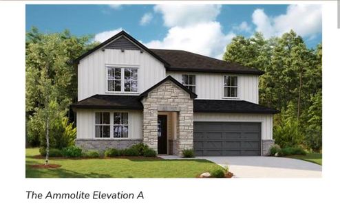 New construction Single-Family house 13309 Thomas Wheeler Way, Manor, TX 78653 Ammolite- photo 1 1