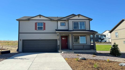 New construction Single-Family house 43056 Capilano Club Ct, Elizabeth, CO 80107 HOLCOMBE- photo 0