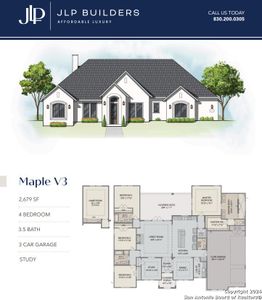 New construction Single-Family house 1123 Vintage Way, New Braunfels, TX 78132 Maple V3- photo 1 1