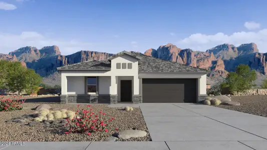 New construction Single-Family house 5788 E Clandestine Drive, San Tan Valley, AZ 85140 Cali- photo 0