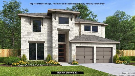 New construction Single-Family house 14409 Blue Mesa Hill, San Antonio, TX 78245 Design 3190W- photo 0 0