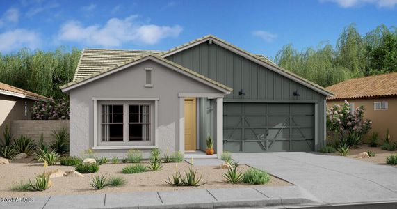 New construction Single-Family house 42465 W Pablo Drive, Maricopa, AZ 85138 Goldenrod II- photo 0