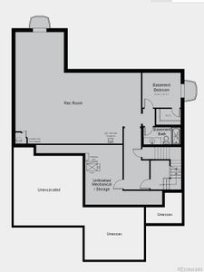 Structural options include: 5th bedroom with Bath in lieu of flex room, 9' full unfinished basement,  8'x12' sliding glass door, loft, modern 42" fireplace at gathering room, owner's bath configuration 5 (shower & freestanding tub), outdoor living 1, 4 car garage, and shower at bath 5.