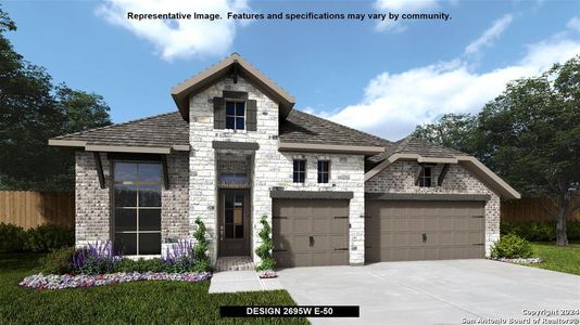 New construction Single-Family house 163 Lukas Cove, San Antonio, TX 78253 Design 2695W- photo 0