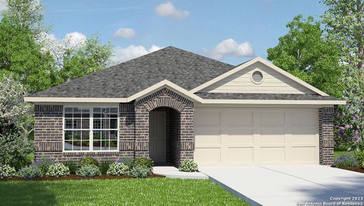 New construction Single-Family house 8915 Palmetto Falls, San Antonio, TX 78254 Knight- photo 0