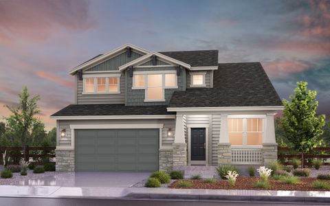 New construction Single-Family house 3613 Rucksack Court, Castle Rock, CO 80108 Georgetown- photo 0
