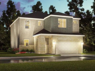 New construction Single-Family house 3005 Moontide Lane, Houston, TX 77063 The Chalet (2503)- photo 0