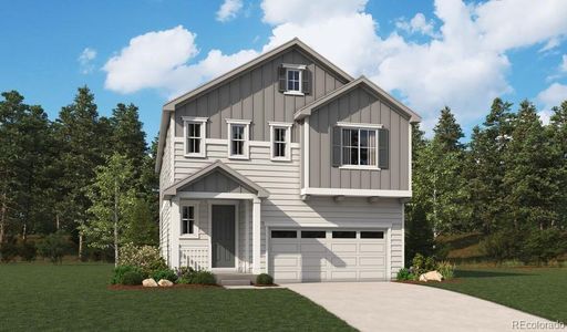 New construction Single-Family house 280 Lark Sparrow Way, Bennett, CO 80102 Laurel- photo 0