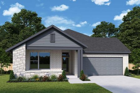 New construction Single-Family house The Aftonwood, 16511 Verbena Glen Drive, Hockley, TX 77447 - photo