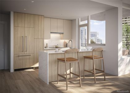 "Uptown" finish package kitchen rendering