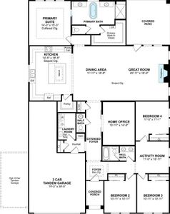 The Frankfurt floor plan by K. Hovnanian Homes. 1st Floor Shown. *Prices, plans, dimensions, features, specifications, materials, and availability of homes or communities are subject to change without notice or obligation.