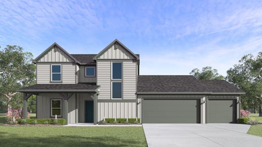New construction Single-Family house The Kemah, 161 Zane Saddle Road, Lockhart, TX 78644 - photo