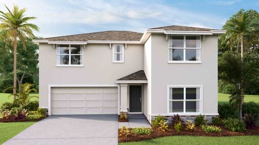 New construction Single-Family house 3104 Silver Date Dr, Wimauma, FL 33598 Ensley- photo 0