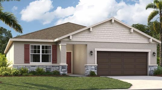 New construction Single-Family house 680 Crown Rose Drive, Eagle Lake, FL 33839 The Seaton- photo 0