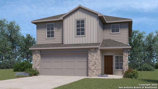 New construction Single-Family house 137 Honors Street, Floresville, TX 78114 The Emma- photo 0