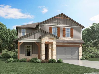 New construction Single-Family house 29327 Lawless Blvd, San Antonio, TX 78260 The Winedale (880)- photo 4 4