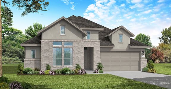 New construction Single-Family house Blossom (2280-HV-45), 31703 Harmony Heights Lane, Hockley, TX 77447 - photo