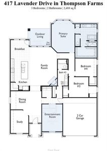 New construction Single-Family house 417 Lavender Drive, Van Alstyne, TX 75495 Napier Plan- photo 17 17