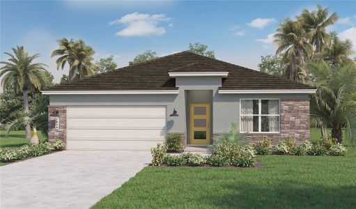 New construction Single-Family house 5182 Tana Terrace, Saint Cloud, FL 34772 Cali Modern- photo 0