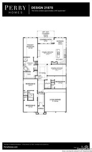 New construction Single-Family house 24119 Sidehill Lie, San Antonio, TX 78261 Design 2187S- photo