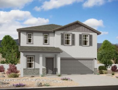 New construction Single-Family house 24242 W Fraktur Road, Buckeye, AZ 85326 Spectra- photo 0