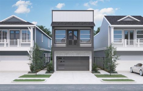 New construction Townhouse house 908A W 21St Street, Houston, TX 77018 - photo 0