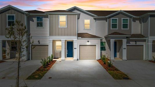 New construction Townhouse house 7521 Stone Creek Trail, Kissimmee, FL 34747 Pampas- photo 0 0