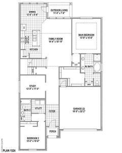 New construction Single-Family house 1717 White Snowberry, Celina, TX 75078 Plan 1524- photo 1 1
