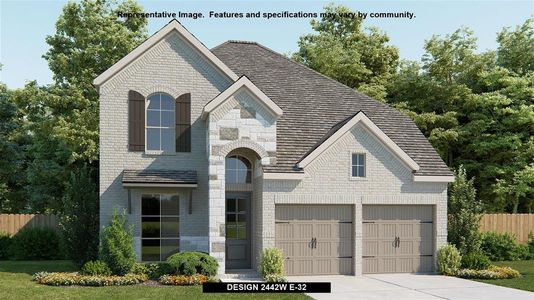 New construction Single-Family house 134 Marvins Bend, Georgetown, TX 78626 Design 2442W- photo 0