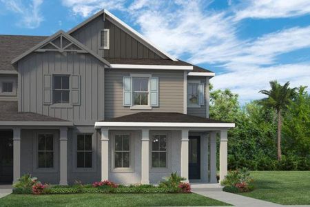 New construction Townhouse house 14006 Scarlet Aster Alley, Winter Garden, FL 34787 - photo 0