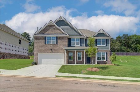 New construction Single-Family house 1069 Georgian Point Drive, Lawrenceville, GA 30045 Leighton with Brick- photo 0