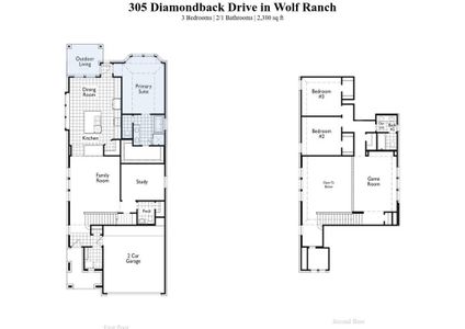 New construction Single-Family house 305 Diamondback Dr, Georgetown, TX 78628 Everleigh Plan- photo 1 1