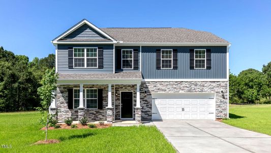 New construction Single-Family house 55 Finsbury Court, Lillington, NC 27546 Columbia- photo 0