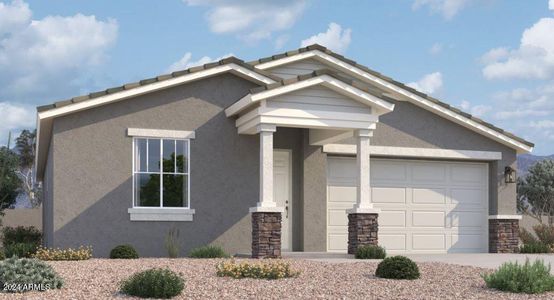 New construction Single-Family house 2042 E Lariat Avenue, San Tan Valley, AZ 85140 Violet Homeplan- photo 0 0