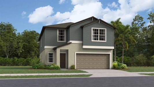 New construction Single-Family house 11530 Radiant Shore Loop, San Antonio, FL 33576 Boston- photo 0