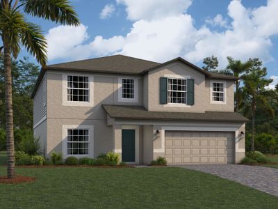 New construction Single-Family house 12294 Hilltop Farms Drive, Dade City, FL 33525 Malibu- photo 0