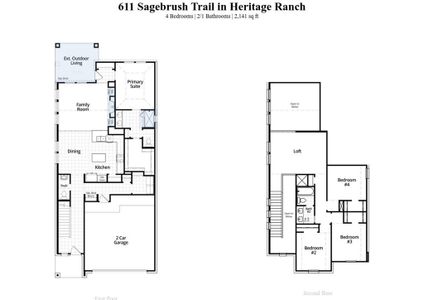 New construction Single-Family house 611 Sagebrush Trail, Sherman, TX 75092 Botticelli Plan- photo 1 1